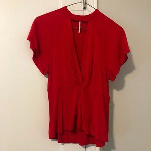 Red free people top